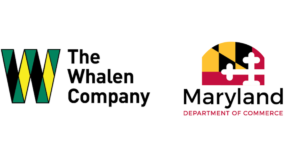 Logos of the Whalen Company and Maryland Department of Commerce