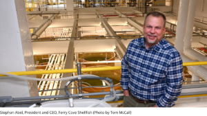 Stephan Abel, President and CEO, Ferry Cove Shellfish (Photo by Tom McCall)