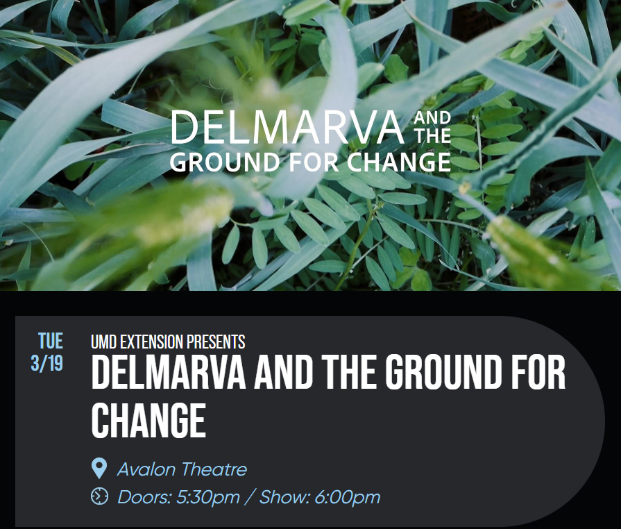 Please join us on National Ag Day for a FREE film screening of this documentary film on soil health and climate change, hosted by UMD Extension and Talbot County in conjunction with the University of Delaware. The film screening will be followed by a panel discussion with conservation and farming experts who will discuss the film and answer audience questions.